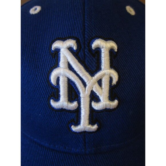 New York Mets Hat Cap Strap Back Genuine Merchandise Baseball Y2K MLB - Picture 3 of 11